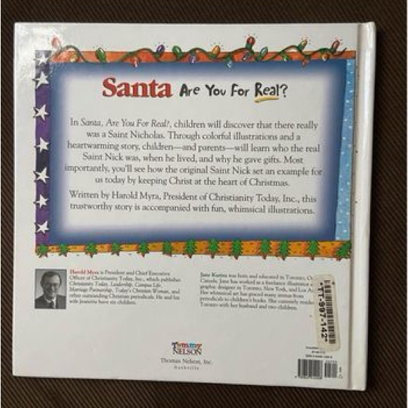 Santa Are You For Real By Harold Myra - Picture 2 of 3